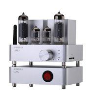 Gemtune APPJ PA1601A wiFI 6P14+6J1 tube amplifier,AUX/Smart Phone/SD Card/PC/Flash Disk Input (Silver) N4