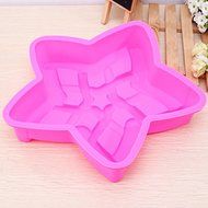 Large Pentagram Silicone Cake Pan Mold Baking Pan Tray N7