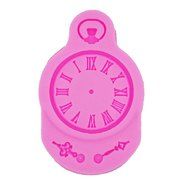Yunko Clock Shape Silicone Party Fondant Cup Cake Decorating Tools Chocolate Candy Sugar Mold (Gear Shaft)
