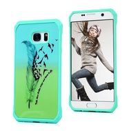 Badalink Galaxy S7 Edge Case Shockproof Drop Protection TPU Bumper Frame + Colorful Painting Hard PC Protective... N18