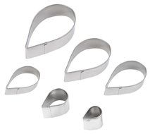 BleuMooCake Decorating 6 Pcs Fondant Sugarcraft Cutters Tools 6pcs/set Rose Petal Mold Mould