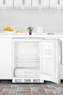 Summit FF6BI7SSHV: Commercially approved built-in undercounter all-refrigerator with stainless steel door and...