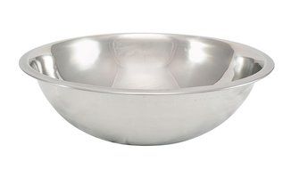 TableCraft H825BH Heavy Weight Mixing Bowl, 3 quart, Silver