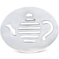 Umbra Teapot Design Polished Aluminum Trivet