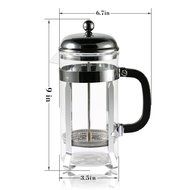 French Press, Coolife Coffee Maker Tea Espresso Maker 8 Cup (1 liter 32 oz) with Stainless Steel and Heat Resistant... N8