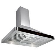 AKDY 36" Kitchen Wall Mount Stainless Steel Range Hood AZ-63190D-BK w/ Baffle Filters