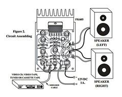 8W / 4 Ohm Stereo Amplifier TDA2004 Assembled Kit 12VDC / 1AElectronic Circuit Kit : FA605