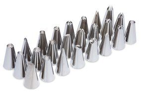 The Best 26 Piece Cake Decorating Kit With Stainless Steel Icing Tips, 1 Coupler And Slicone Pastry Bag Great...