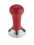 Motta 8140/M Professional Flat Base Coffee Tamper, 53mm, Brown Handle N2