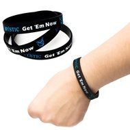Pokemon Go Theme Silicone Wristband Bracelets [Set of 3] - Mystic [Blue] (1), Valor [Red] (1), Instinct [Yellow... N4