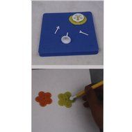 Docooler Foam Pad Mat Square Double-sided with 5 Holes for Decorating Fondant Cake Paste Petal DIY Tool