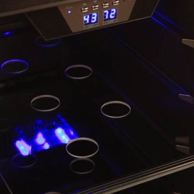 80 Can Built In Beverage Cooler - Black/Stainless Steel N7