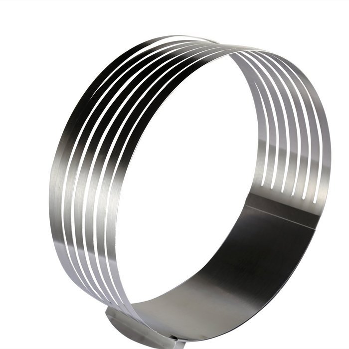 Cade Stainless Steel 6 to12 Inch Adjustable Cake Mousse Mould Cake Baking Cake Decor Mold Ring N12