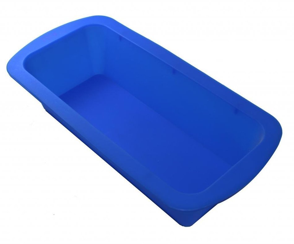 Tifan Silicone Cake Loaf Pan Rectangular Silicone Cake Mould Blue N3