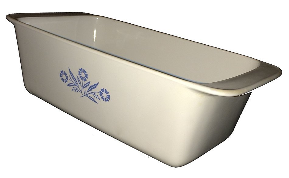 Corning Ware Cornflower Blue Bread Pan, Meatloaf Pan, P-315-B N2