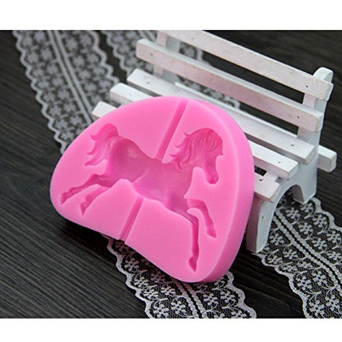 Generic DIY Sugarcraft Chocolate Cake Decorating Mould Carousel Horse Mold N5