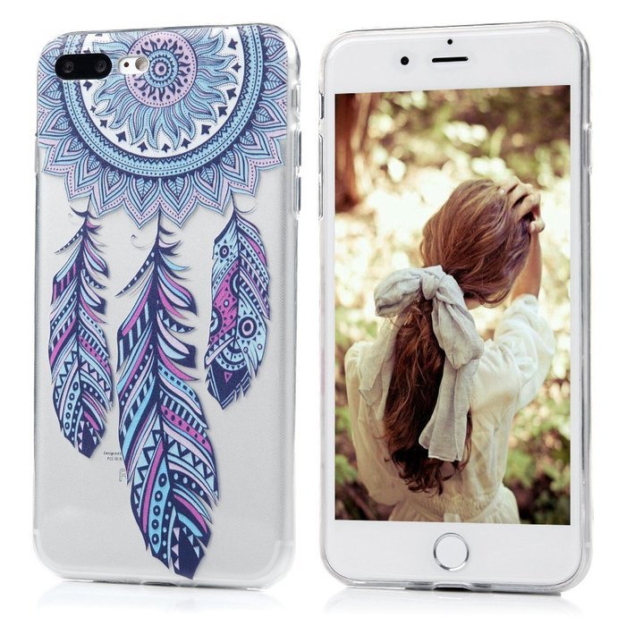 iPhone 7 Plus Case (5.5 inch) - Transparent Full Edge Drop Protection Shock-absorption Soft TPU Crystal Clear... N39