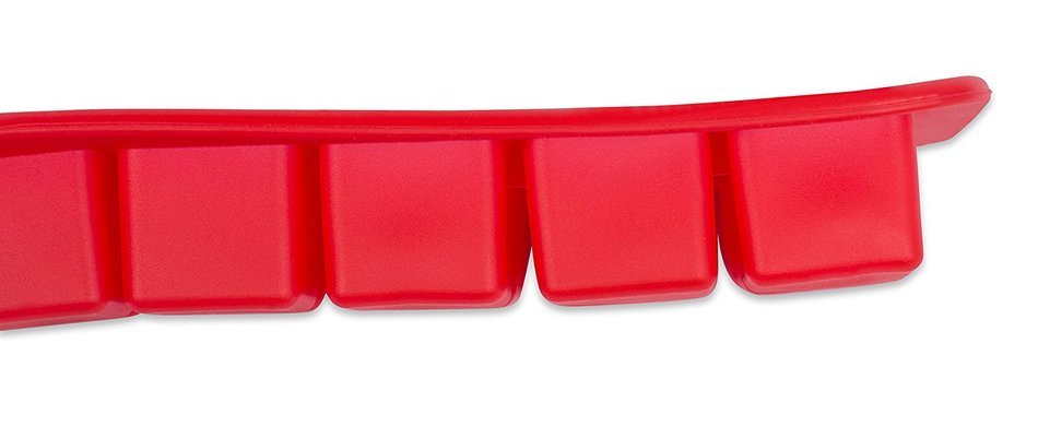 Internet's Best Silicone Mini Ice Cube Tray | Waffle Ice Mold | Candy Cake Chocolate Mold | Red N3
