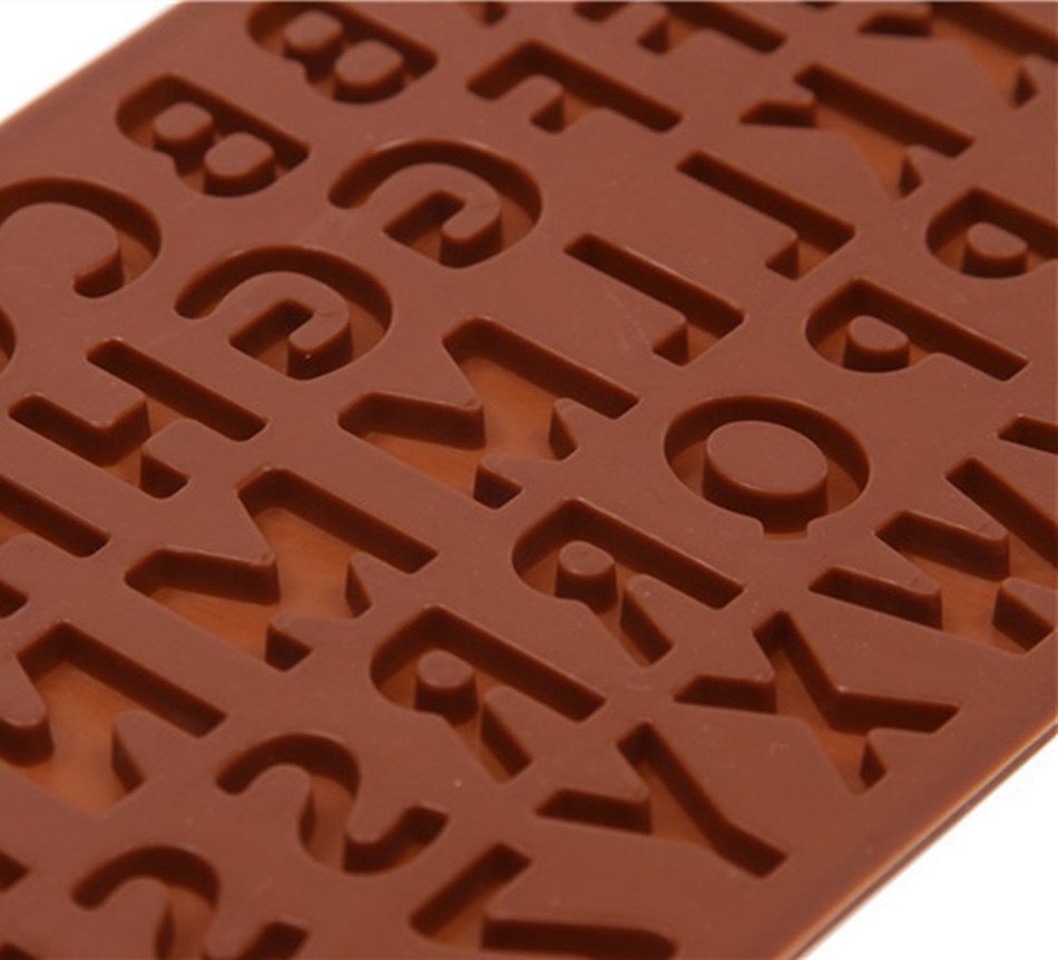 Yunko Alphabet Letter Ice Cube Mold Chocolate Candy Sugar Mold Cake Decorating Mold Tool