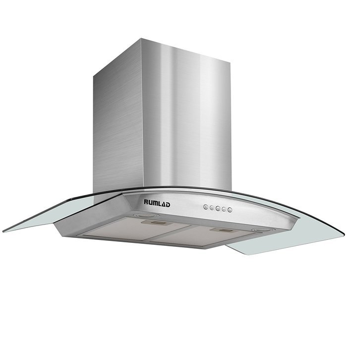 RUMLAD 36" Stainless Steel Wall Mount Range Hood Stove Vent Fan w/ LED Control N3