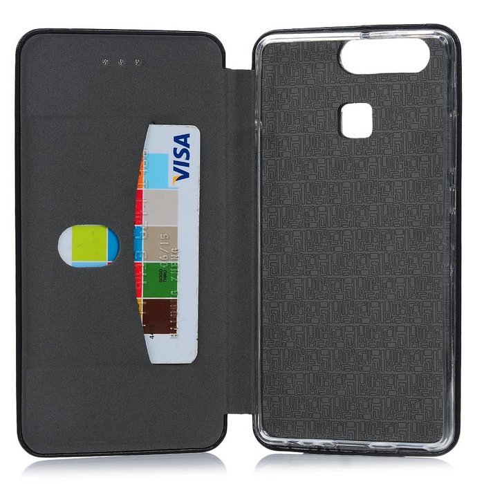 P9 Case,Huawei P9 Case - High Quality Wallet Magnetic Smart Close Premuim PU Leather Pure Color Slim Fit Soft... N8