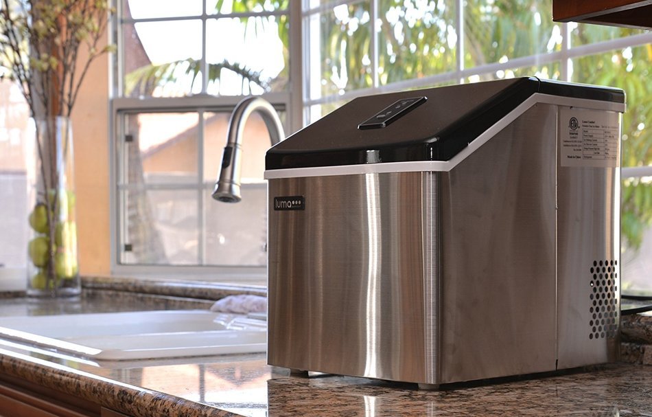 Luma Comfort IM200SS Portable Clear Ice Maker, 28-Pound N9