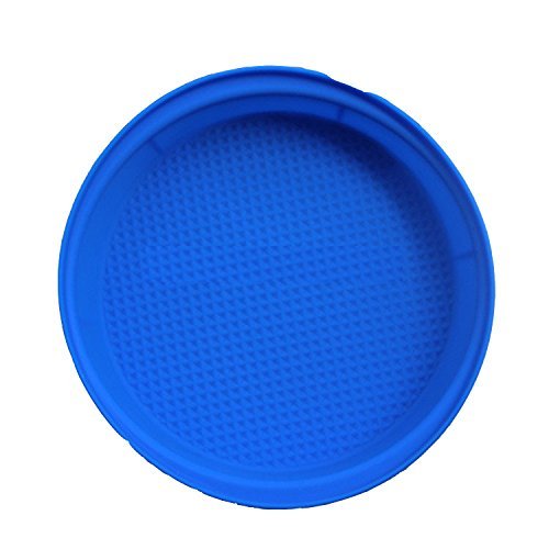 Roto - 1pcs Blue Good Quality 100% Food Grade Silicone Cake/pizza Cupcake Pan Big Round Bakeware