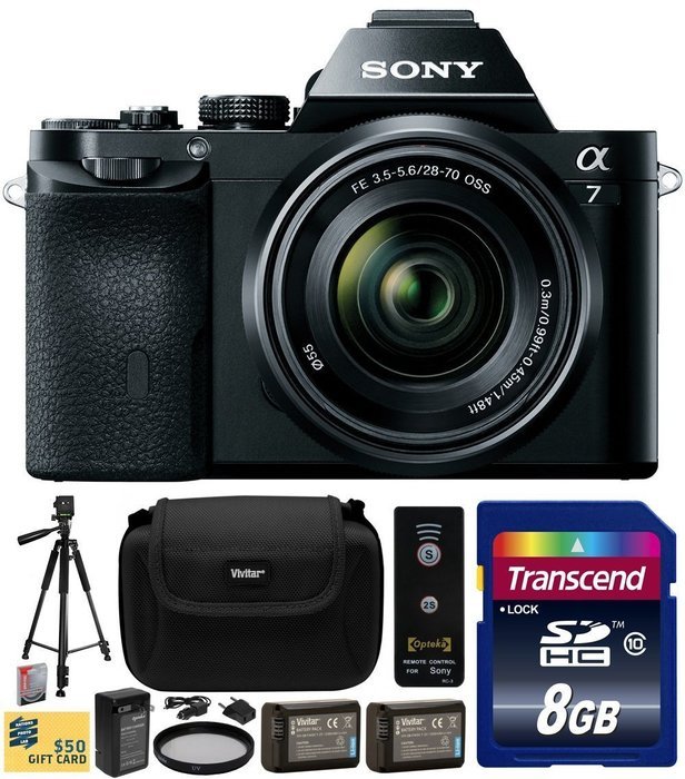 Sony a7K A7 Full-Frame DSLR 24.3 MP Interchangeable Digital Lens Camera FE 28-70mm f/3.5-5.6 OSS Lens with Beginner... N3
