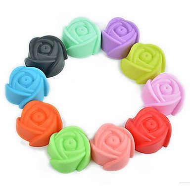 Y&XL&H Random Color 1PC Rose Flower Shape Silicone Mold for Jelly, Chocolate, Soap Cake Decorating DIY Kitchenware... N2