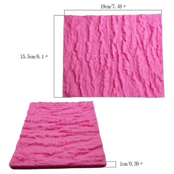 GogoForward Bark Pttern Design Food Grade Silicone Cake Mold Kitchen Tool N3