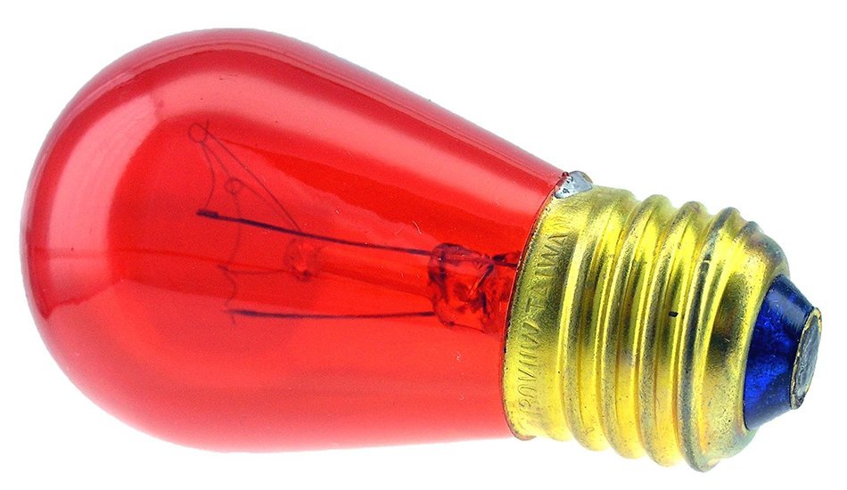 Novelty Light - 11watt S14 Commerical Grade S14 Transparent Color Replacement Bulbs, E27 Medium Base, Clear, 11... N3