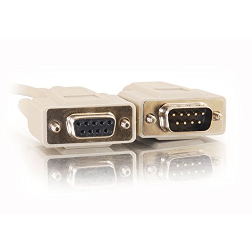 C2G / Cables To Go 09452 DB9 M/F Serial RS232 Extension Cable - Beige (25 Feet) N2