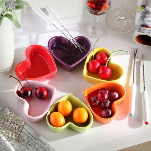 4pcs Heart-shaped baked souffl&eacute; bowl /Pudding bowl / bowl Pinai / Dessert Bowl /oven Bowl from Jingdezhen