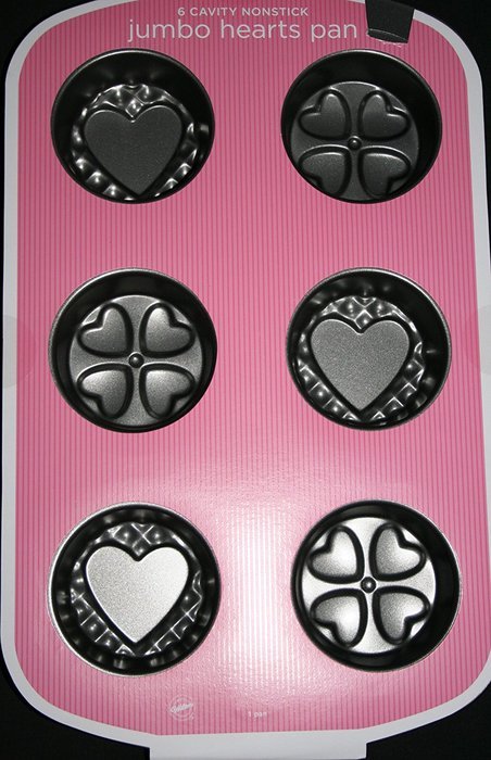 Wilton 6 Cavity Nonstick Jumbo Hearts Pan