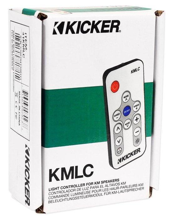 Kicker 10" 300W Marine Subwoofer+Kicker 10" Marine Sub White Grille+LED Remote N4