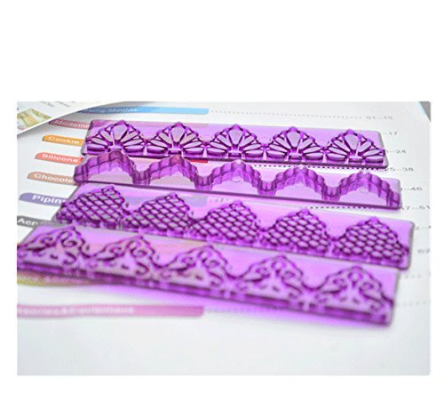 Anyana 4pcs set Ribbon Plastic Cookie Cutter Cake Mould Tool Kitchen Tool Sugar Paste Baking Mould Cookie Pastry N3