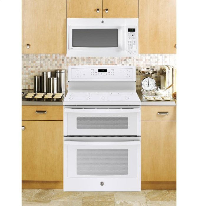 GE PB960TJWW Profile 30" White Electric Smoothtop Double Oven Range - Convection N6