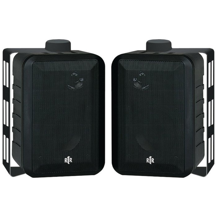Bic America BICRTRV442 Rtrv44-2 Indoor/outdoor 3-Way Speakers - Black