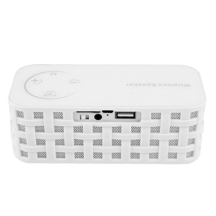 R-05 multi-functional touch screen voice bluetooth speaker -WHITE N7