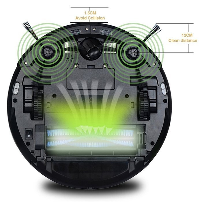 Sadun R8 Robotic Vacuum Cleaner with Tank Mop, Smart Return Charge
