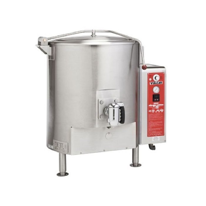 Vulcan GT100E Fully Jacketed Stationary Kettle Gas 100-gallon capacity electric