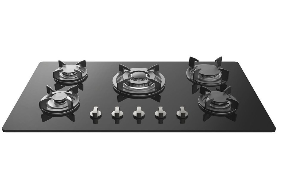 Empava HQ5L90A Tempered Glass Built-in 5 Burners Stove Gas Hob Fixed Cooktop, 34" L N2