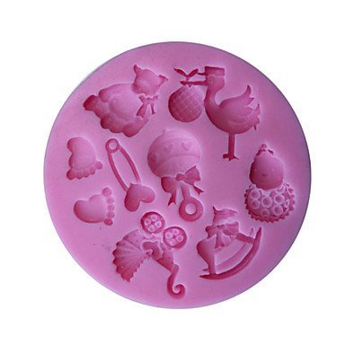 Y&XL&H 3D Bear Feet Baby Toy Baking Molds for Fondant Candy Chocolate Cake N3