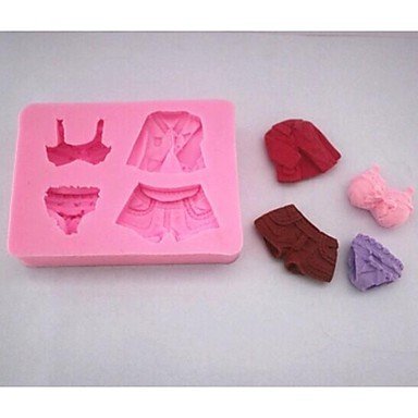 Y&XL&H Dress Pants Underwear Fondant Cake Silicone Mold Cake Decoration Tools,L8.5cmW6.3cmH1.8cm N3