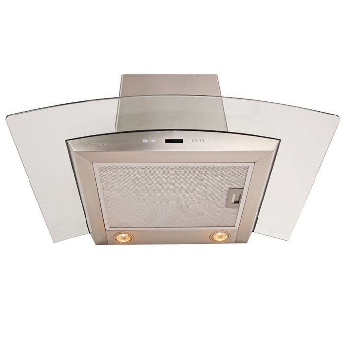 CAVALIERE 24" Wall Mounted Stainless Steel / Glass Kitchen Range Hood 900 CFM SV218D-24 N2