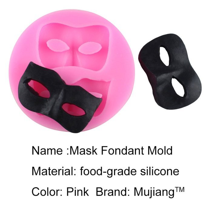 Mujiang Halloween Masks Silicone Fondant Molds Cake decorating Mould Jelly Candy Chocolate Mold N3