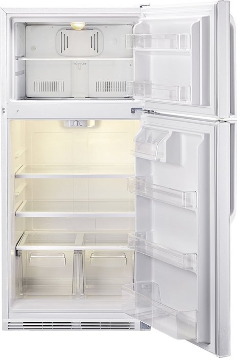 Haier HRT18R1APW 29.20" Freestanding Top Freezer Refrigerator with 18.1 cu. ft. Total Capacity, in White N2