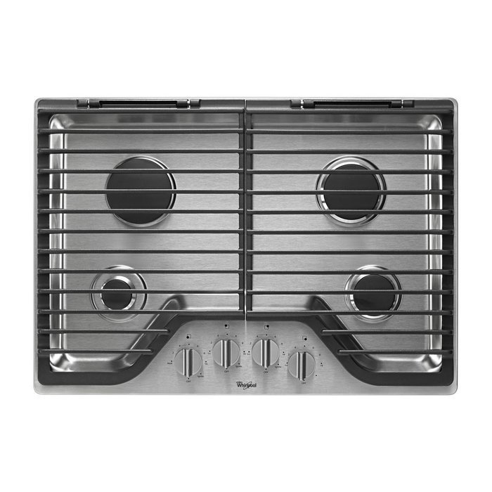 Whirlpool WCG75US0DS WCG75US0DS 30 Stainless 4 Burner Gas Cooktop