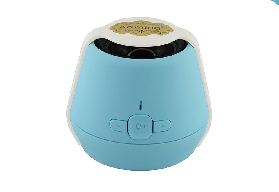 Aamina Wereless Bluetooth Subwoofers Card Small Speaker (Blue)
