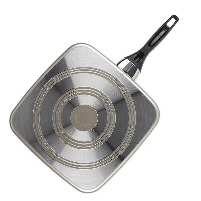Farberware Dishwasher Safe Nonstick Aluminum 11-Inch Square Griddle, Champagne N3